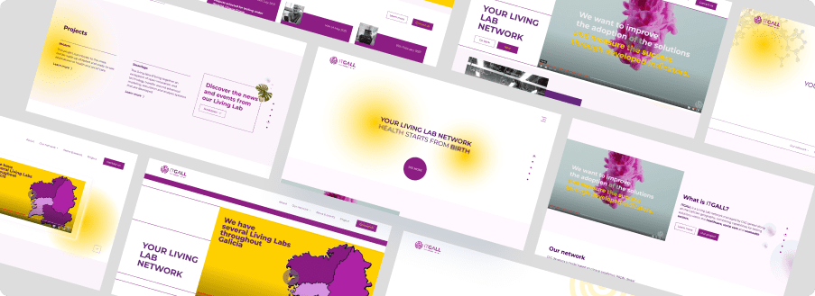 Mockup de Itgall creado por Launchy